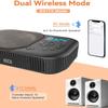 CD Player Portable,MONODEAL Dual Stereo Speakers Portable CD Player with Bluetooth Speakers, 4000mAh Rechargeable Player for Car/Home with Remote Control, Support USB/AUX,Headphone Jack view 4