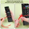 6pcs Silicone Remote Pigtail, Blue & Red Adjustable Remote Control Tether Handheld TV Remote Locator Leash for Apple LG Samsung Sony view 3