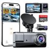 Icesky Three Channel Dash Cam Front and Rear Inside with WiFi 6, Triple Way 2.5K, 4K+2.5K Dual Dash Camera for Cars Front and Rear/Inside, Car Dashcams with 64GB Card, 24H Parking Mode, App Control view 1