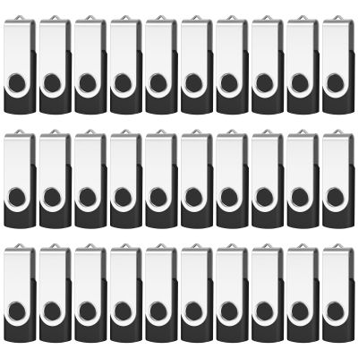 AreTop 50-Pack Flash Drive 512MB Bulk Thumb Drives USB 2.0 Metal Memory Sticks with Lanyard,Portable Keychain Jump Drive Multipack for Date Storage at Home & The Office Black