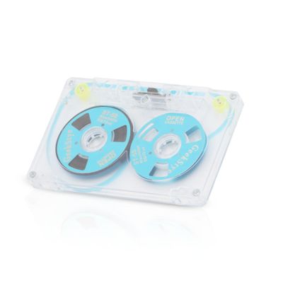Blank Cassette Tapes Audio Cassettes, Clear Audio Cassette Tapes for Recording, Low Noise High Output 46 Minute(Blue)