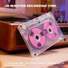 Blank Cassette Tapes Audio Cassettes, Clear Audio Cassette Tapes for Recording, Low Noise High Output 46 Minute(Blue) view 3
