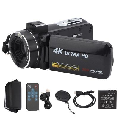 BTSEURY Digital 4k Video Camera, Anti Shake High Definition Digital Video 18x Zoom 3in Touching Display Screen 4k Video Camera Camcorder 4k Camcorder