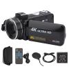 BTSEURY Digital 4k Video Camera, Anti Shake High Definition Digital Video 18x Zoom 3in Touching Display Screen 4k Video Camera Camcorder 4k Camcorder view 1
