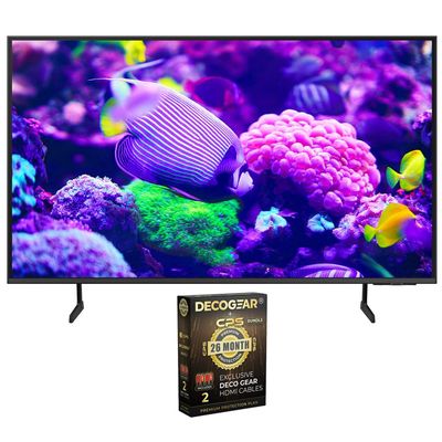 Samsung DU7200 55 Inch Crystal 4K UHD Smart TV Bundle with Deco Gear 2X 4K HDMI 2.0 Cable w/Copper Conductors & CPS Exclusive 26 Month Protection Pack (BEACH-CPS-261000)
