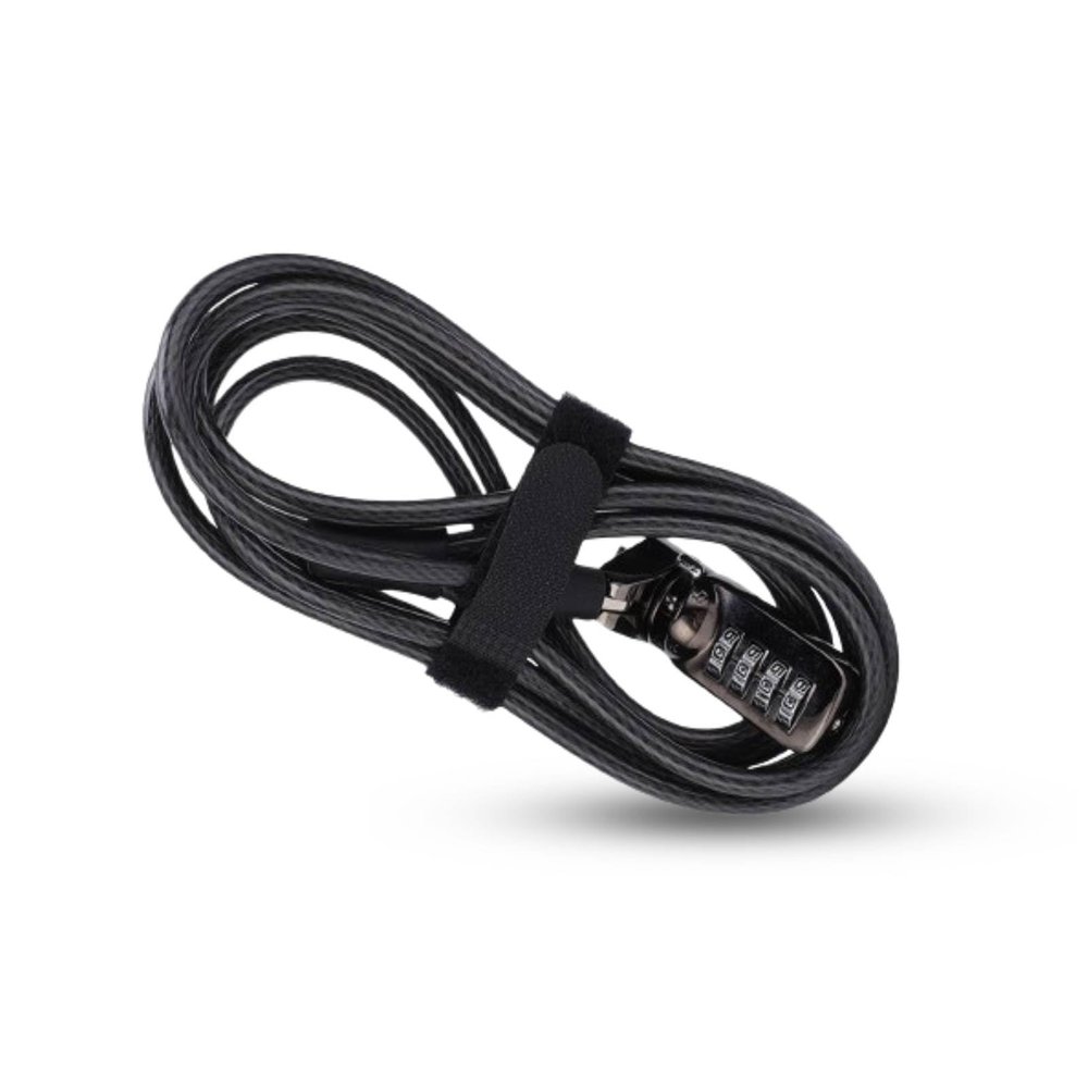 HERCHR Laptop Cable Lock, 4 Digit Password Computer Notebook Cable Lock Anti Theft Combination Lock with Lock Slot Security Cable Lock for Tablet Laptop
