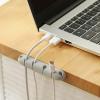 Cable Holder Clips, Silicone Cable Holder Self Adhesive Cable Clips Cable Management Cord Organizer Clips for Nightstand Home(L) view 2