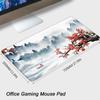 TPLLPK XXL Red Cherry Blossom Mouse Pad Japanese Mountain Range Gaming Mousepad Large Extended Scenery Mouse Mats Non-Slip Rubber Rectangular Office Desk Pads(Size:70x30cm) view 2