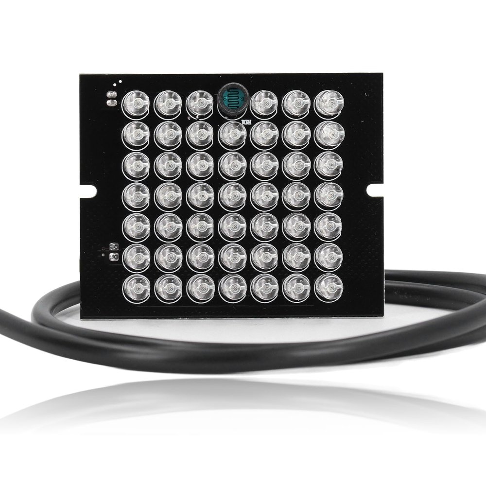 48 Pieces IR LED Light Board, 940NM LED IR Infrared Board Module Light for CCTV Security Camera, 12V IR Lamp Board