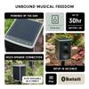 Lodge Solar Powered Bluetooth Speaker (2 Pack) for Home, Patio, Outdoors - Rugged, Portable Wireless Self Charging - Waterproof 30-Hour Battery Life - Link Up to 30 Speakers - Loud 50 Watt Amp view 3