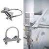 ASEDEGYHU U-Bolt, U Bolt,Stainless Steel Fastener,2 Pcs Antenna Mast Clamp Bracket Stainless Steel Antenna Mount Clamp U-Bolt for Outdoor Antenna Helium Miner Antenna for Fastening view 2
