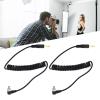 3.5mm to Male PC Flash Sync Cable, Flexible Quick Response 2pcs PC Sync Cable with Screw Lock for Most Digital Cameras view 2