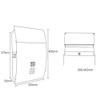 ZerHoc Wall Mount Mailbox,Mailboxes for Outside Wall Mount Outdoor Mailbox Letter Box Rain Newspaper Magazine Express Suggestion Suggestion Box Wall with Lock Large Creative Villa Post Box view 2