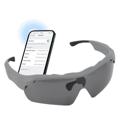 Pomya Bluetooth Smart Audio Sunglasses, Polarized Sunglasses with Bluetooth V5.0 and EDR, Open Ear Cycling for Men Women