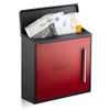Wall Mount Mailbox,Mailboxes for Outside Wall Mount Letter Box Outdoor Suggestion Box Stainless Steel Mailbox, Lockable Weatherproof Outside Postbox, Locked Letter Box (Color : Red) ( Color : Red ) view 1