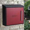 Wall Mount Mailbox,Mailboxes for Outside Wall Mount Letter Box Outdoor Suggestion Box Stainless Steel Mailbox, Lockable Weatherproof Outside Postbox, Locked Letter Box (Color : Red) ( Color : Red ) view 4
