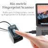 Desktop USB Fingerprint Reader, Computer Fingerprint Key Reader, USB Security Key with Extension Cable for Auto Calibration Recognition, Password view 3