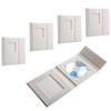 Adorama Overlapping CD Holder with Cover Window, Holds 1 CD, White | 5-Pack view 1