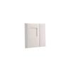 Adorama Overlapping CD Holder with Cover Window, Holds 1 CD, White | 5-Pack view 2
