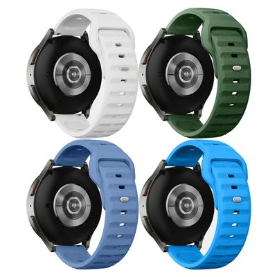 4 Pack 20mm Replacement Bands Compatible with Samsung Galaxy Watch 6 40mm 44mm Replacement Straps for Samsung Galaxy Watch 6