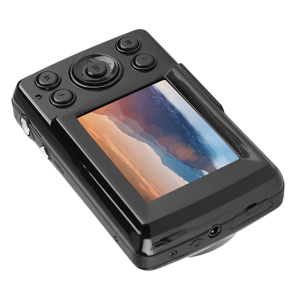 Mini Digital Camera, 720p 16mp with 2.4 Inches LCD Screen, Black, for Boys Girls Teens