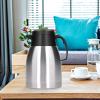 Stainless Steel Vacuum Bottle, Thermal Insulation Pot, 1.5L, Streamlined Shape, Push Type Switch, For Boiling Water, Tea, Coffee view 4