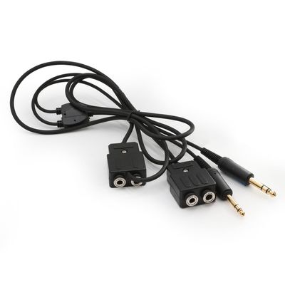 Rugged Air General Aviation Headset Splitter - Connect Two Headsets to One Aviation Intercom