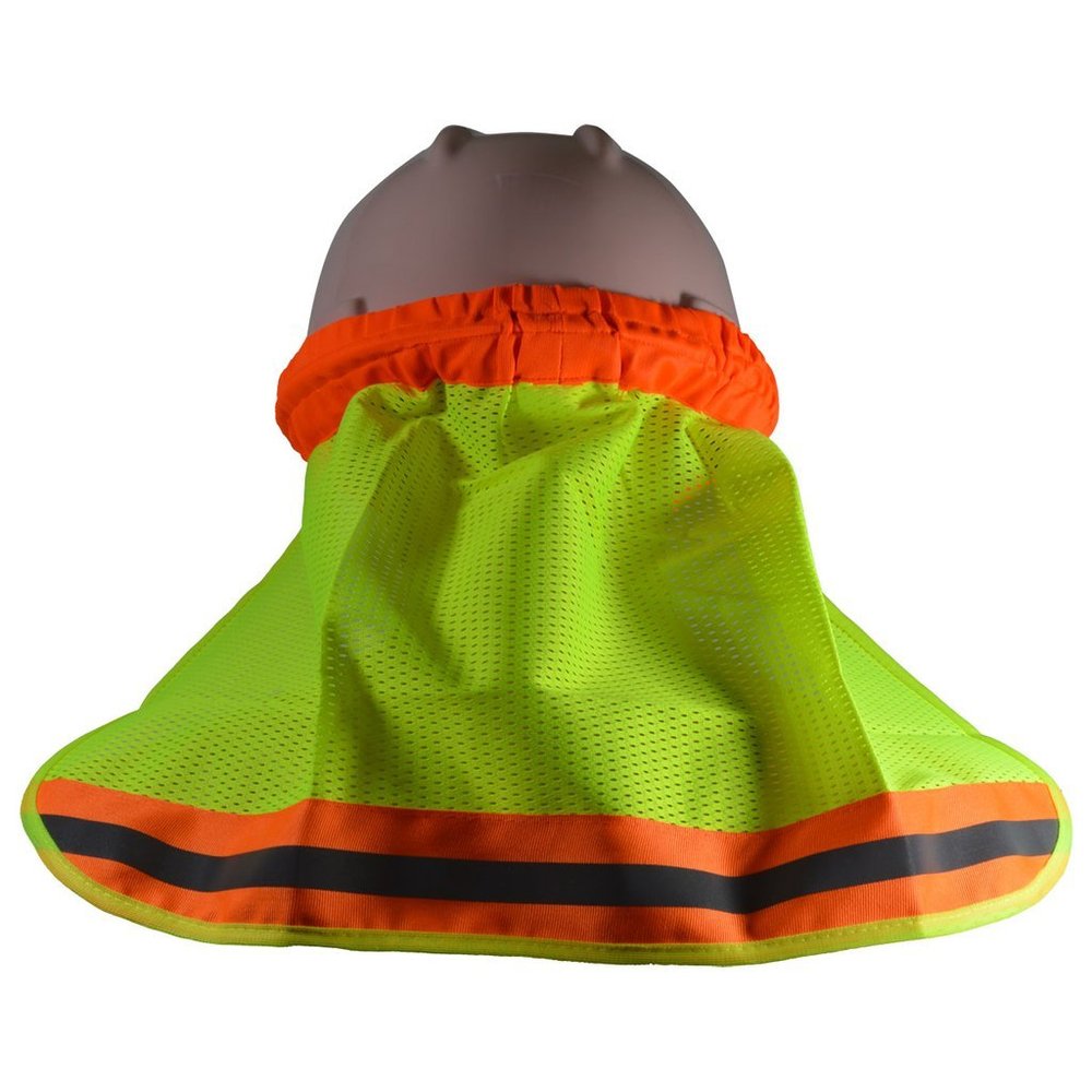 212 Main High Visibility Neck Sun Shield for Hard Hats, Orange