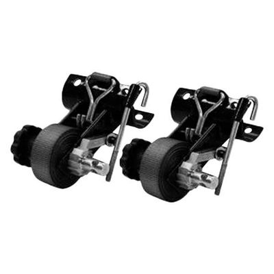 212 Main Tube Mount Ratchet Tie-Down Pipe Mount, Black - Set of 2
