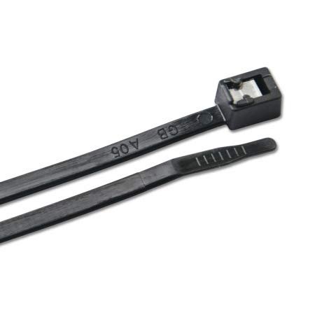 212 Main UV Black Self Cutting Cable Zip Ties, Pack of 500-11 in.