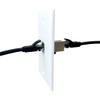 1 Port CAT7 Ethernet Wall Plate Female to Female, Single Gang Shielded CAT 7 Keystone Jack Outlet Cover Plate for CAT8/CAT7/CAT6 Network Cables(2-Pack) view 3
