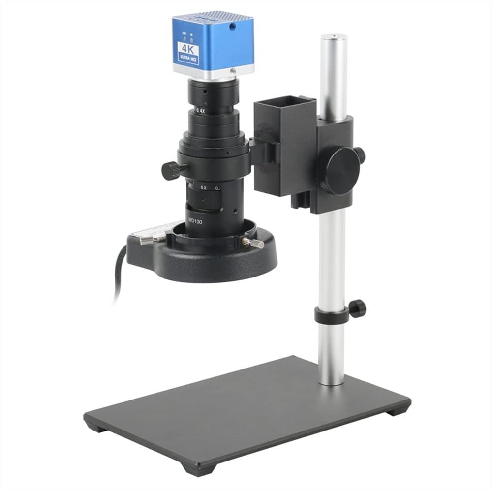 Joebo Microscope Kit 24MP 4K UHD 1080P H_DMI USB Industrial Video Microscope Camera Zoom C Mount Lens Sensor for Phone Repair Soldering Tools Microscope Lens Adapters (Color : 200X Lens Set)