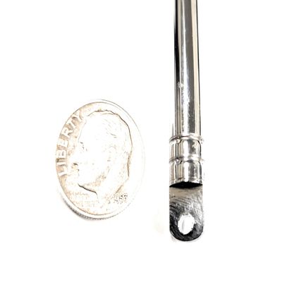 Antenna Replacement Rod Antenna SIM-4h PRB/Russell 9.5" First Section EXTENDS to 40" Total 7 Sections (1 Unit) Ring Mount FITS #4 Bolt