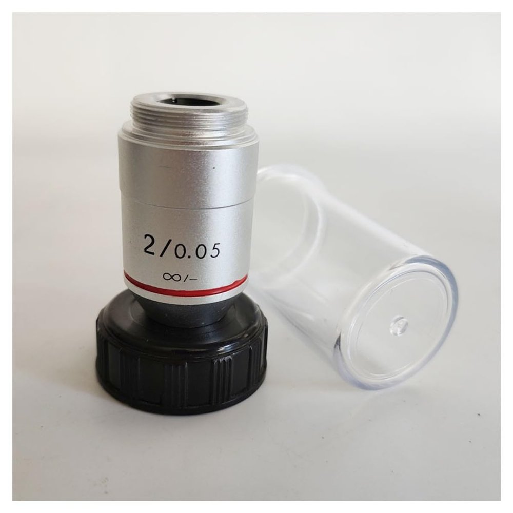 Joebo Microscope Kit 1X 2X Objective 195 Thread 20.2 Mm for Biological Microscope Microscope Lens Adapters (Color : 2X-Infinity)
