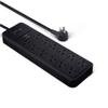 Amazon Basics Surge Protector Power Strip, 12-Outlet, 4000 Joules, 8ft Extension Cord, Rectangle, for Home, Office, Gaming Room, Black view 1