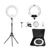 LED Ring Light Kit with Tripod and Mirror, 96W Selfie Ring Lamp 3200K-5500K Tempreture for YouTube Vlog and Live Stream, Makeup Beauty Tattoo (White) view 1