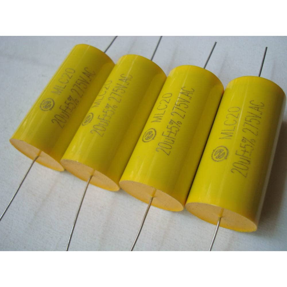 POWTAXBJGD mlc20 250VAC/275VAC 20UF Copper Foot Divider Audio Frequency Infinite Capacitor 1 Pcs