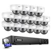 ANNKE PoE Security Camera System, 16CH 12MP 5-in-1 NVR Recorder, 16X 5MP Dome IP Built-in Mic Wired Cams, 2.8mm Lens, AI Motion Detection, Work with Alexa, Support 256GB TF Card (Excluded), 2TB HDD view 1