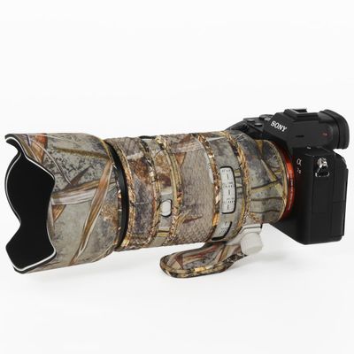 CHASING BIRDS Lens Camouflage Waterproof Coat for Sony FE 70-200mm F2.8 GM OSS Rainproof Lens Protective Cover Version IV (Reed Camouflage, with 2.0X TC (SEL20TC))