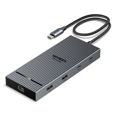 UGREEN 10 in 1 USB C Docking Station Dual 4K Monitor, Revodok USBC Hub with 2 HDMI, USB A&C 3.2 Ports, SD/TF Card Reader, PD 100W Charging, USB C Dock with 1Gbps Ethernet for Dell, HP, XPS and More