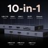 UGREEN 10 in 1 USB C Docking Station Dual 4K Monitor, Revodok USBC Hub with 2 HDMI, USB A&C 3.2 Ports, SD/TF Card Reader, PD 100W Charging, USB C Dock with 1Gbps Ethernet for Dell, HP, XPS and More view 2