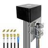 Maswell Cellular Antenna 600MHz~8.0GHz 4X4 MIMO 5G and GNSS Antenna 4G 3G LTE WiFi6E UWB Screw Mount L Plate Mount SMA Male Waterproof Cubic Outdoor Antenna with Medium gain,not for Signal Boosting view 1
