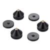 IDOLOVA 8 Set Speaker Stand Feet Foot Pad Aluminium Alloy Metal Spikes Cone Floor Foot Nail Black, 500340331A3 view 2