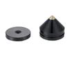 IDOLOVA 8 Set Speaker Stand Feet Foot Pad Aluminium Alloy Metal Spikes Cone Floor Foot Nail Black, 500340331A3 view 3