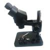 Microscope Kit 3.5X-90X Table Pillar Stand Zoom Binocular Stereo Microscope Inspection PCB Repair Microscopio 144 LED Light Source Microscope Lens Adapters (Color : Black-SZM45B1) view 1