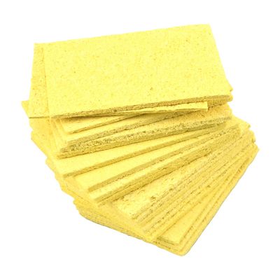 OQATNXUR Cleaning Sponge,Square Pads Non-Scratch Kitchen Cellulose Dishwashing Sponge 60mmx40mmx6mm Blue 20Pcs (Size : Yellow 20Pcs)