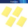 OQATNXUR Cleaning Sponge,Square Pads Non-Scratch Kitchen Cellulose Dishwashing Sponge 60mmx40mmx6mm Blue 20Pcs (Size : Yellow 20Pcs) view 3