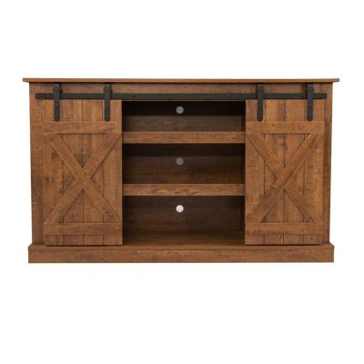 HASMI TV Stand Modern Farmhouse TV Stand for TVs up to 65 Inches, Media Entertainment Center Console Table with Sliding Barn Doors for Living Room Bedroom Office TV Cabinet (Color : C)
