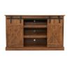 HASMI TV Stand Modern Farmhouse TV Stand for TVs up to 65 Inches, Media Entertainment Center Console Table with Sliding Barn Doors for Living Room Bedroom Office TV Cabinet (Color : C) view 1