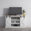 HASMI TV Stand Modern Farmhouse TV Stand for TVs up to 65 Inches, Media Entertainment Center Console Table with Sliding Barn Doors for Living Room Bedroom Office TV Cabinet (Color : C) view 2